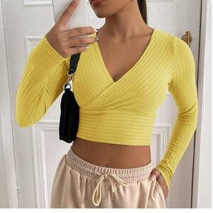 SHEIN SXY Gold crop! Super cute!